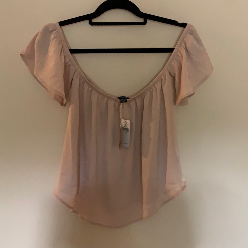 Off Shoulder Satiny Top